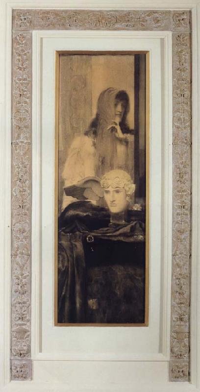 Fernand Khnopff White Black and Gold oil painting image